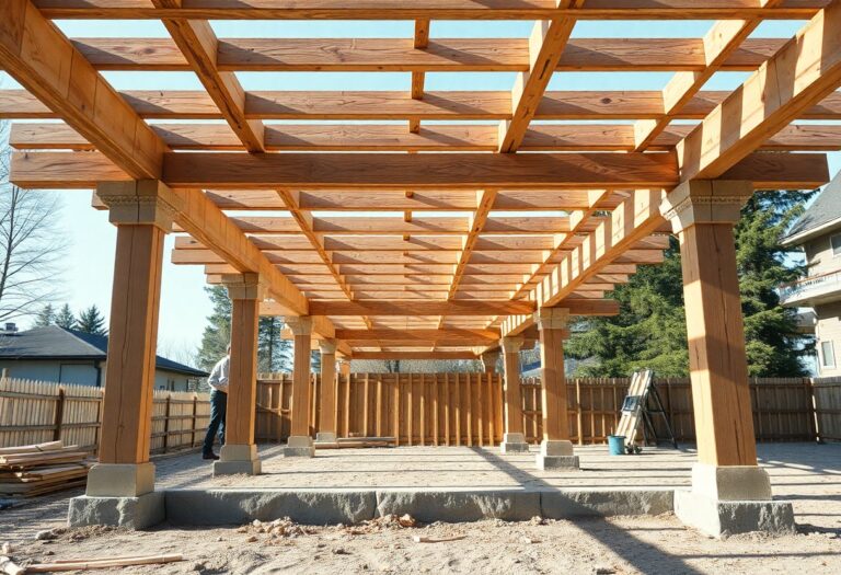 Passo a passo para levantar pérgolas reforçadas com pinus autoclavado estrutural