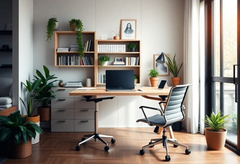 Estratégias para estruturar home offices personalizados com mesas dobráveis retráteis