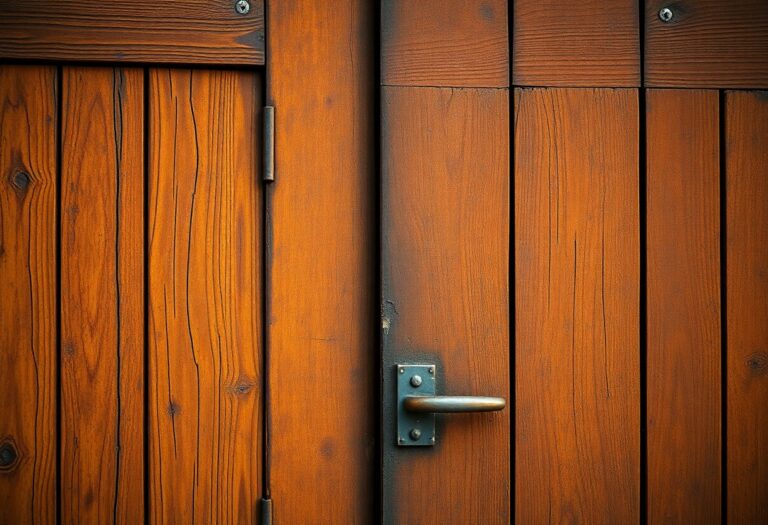 Passo a passo para finalizar portas rústicas com envelhecimento artificial oxidado profundo
