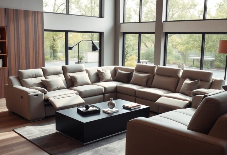 Como compor sofás reclináveis modernos com módulos expansíveis articulados