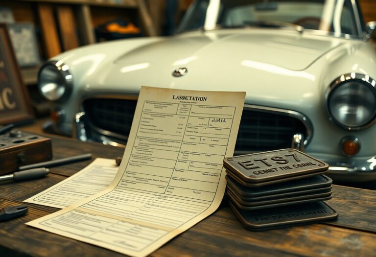 Técnicas de transferir propriedade de automóveis antigos com histórico incompleto